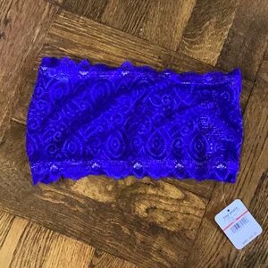 Free people royal blue lacy bandeau bra New with tags XS